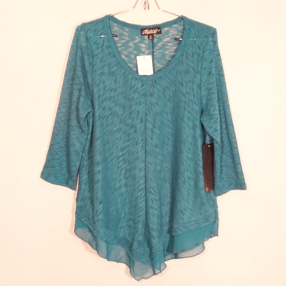 NWT Womens 3/4 Sleeve Blouse Size L